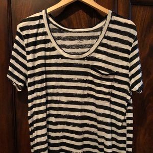 From Nordstrom-T&B short sleeve striped top